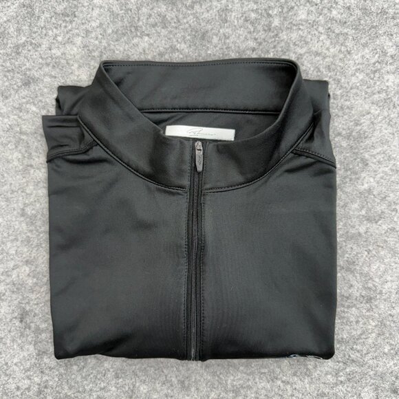 Greg Norman Men's Pullover Activewear Golf Sweatshirt, 1/4 Zip, Black, Size L - Picture 10 of 11